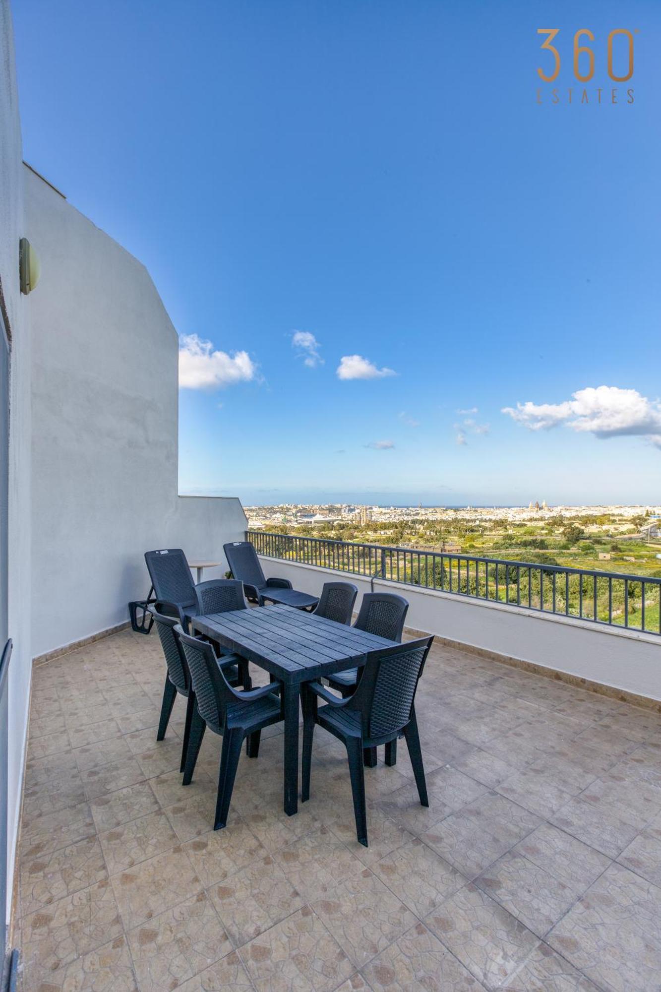 Beautiful Pent With Terrace & Spectacular Views By 360 Estates Apartment Luqa Exterior photo